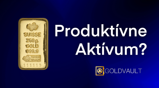 Je zlato produktívne aktívum? goldvault.sk