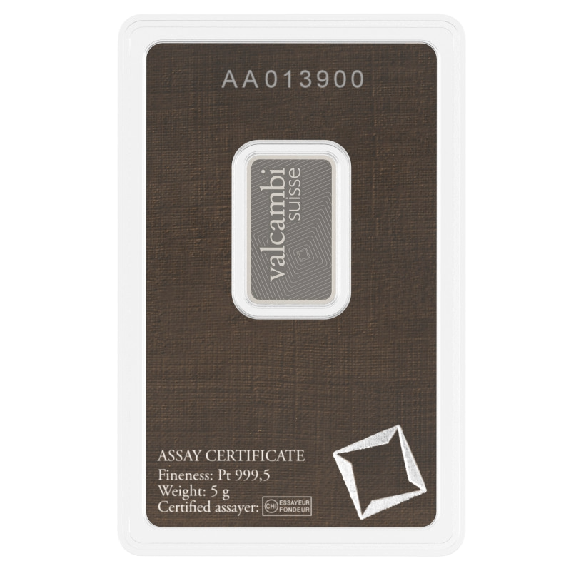 5g Valcambi platinová tehlička
