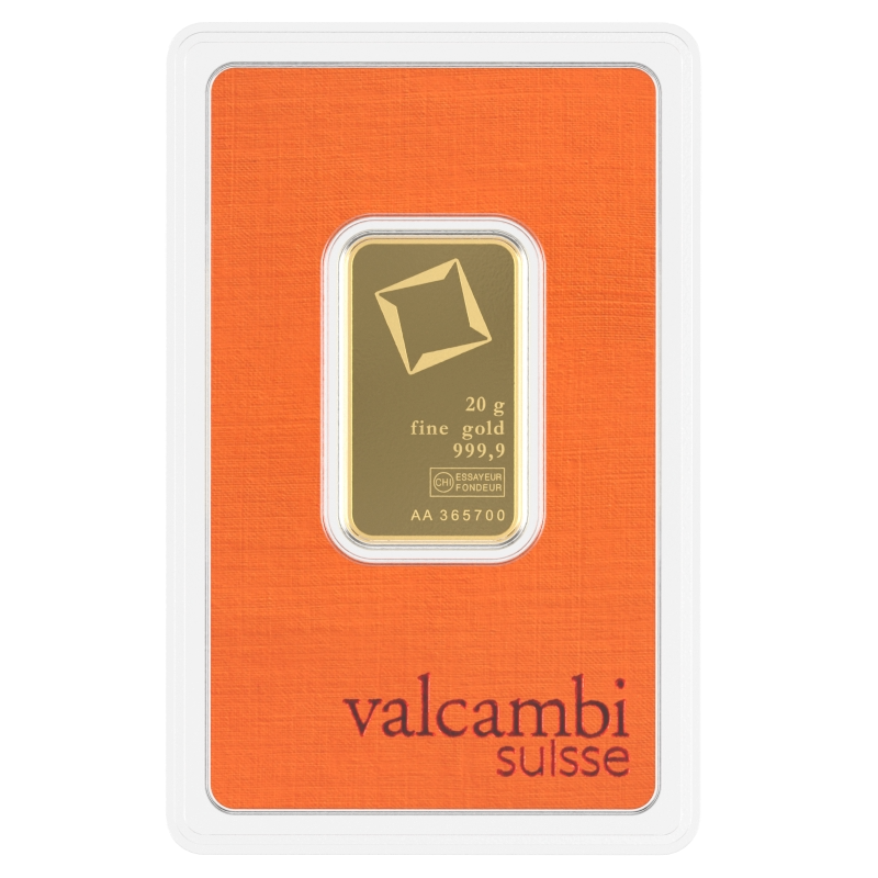 Valcambi 20g zlatá tehlička