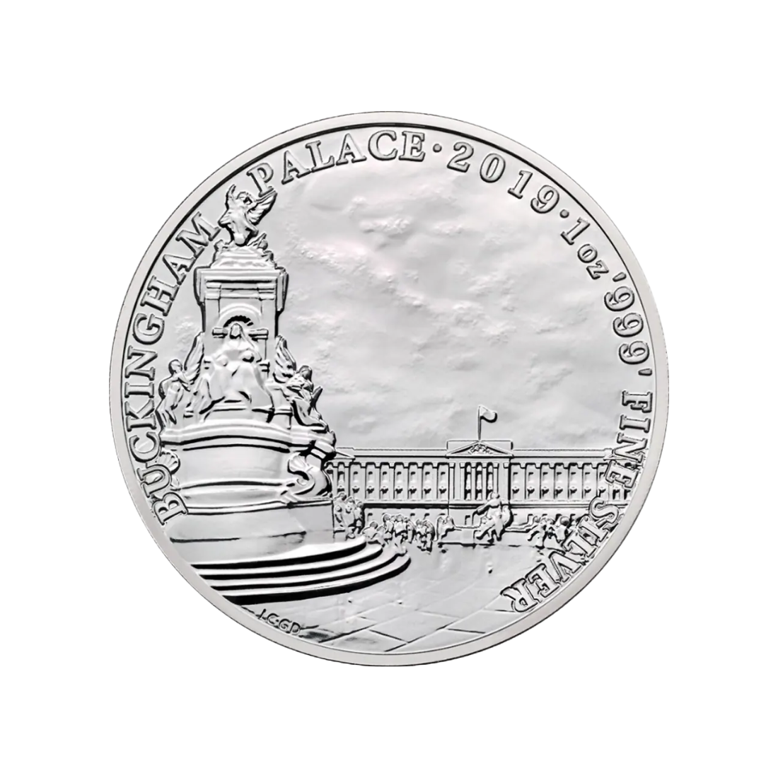 1 Unca Landmarks of Britain - Buckingham Palace Strieborná investičná minca