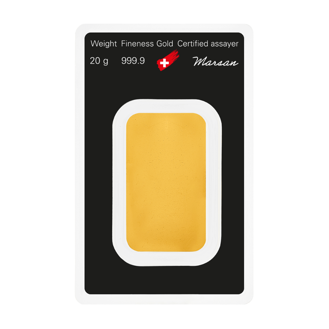 20g Argor Heraeus SA Švajčiarsko Investičná zlatá tehlička (Úschova)