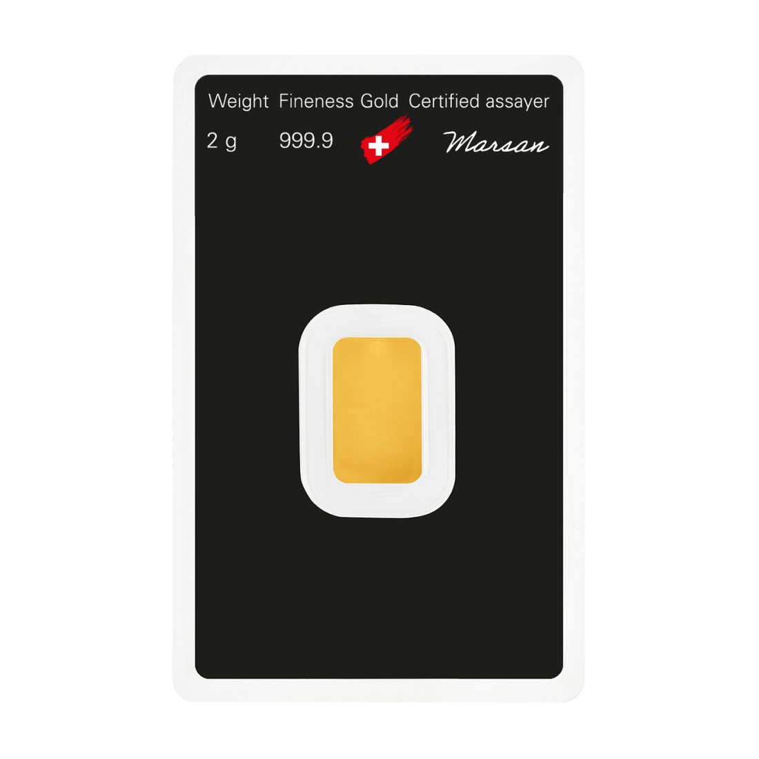 2g Argor Heraeus SA Švajčiarsko Investičná zlatá tehlička (Úschova)