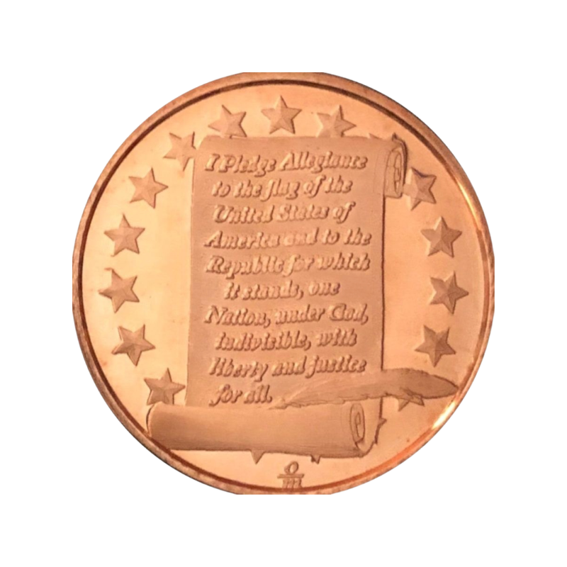Medená minca I Pledge Allegiance – 1 Oz