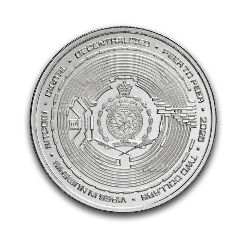 1 Unca (31,1g) Bitcoin Strieborná investičná minca 2025