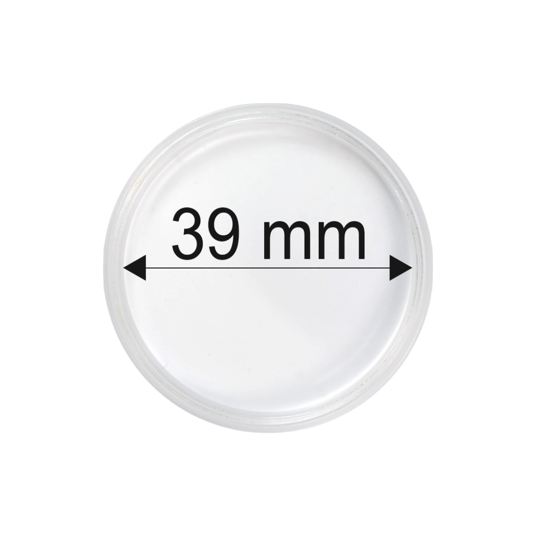 Ochranná kapsula na mincu (plast) 39mm
