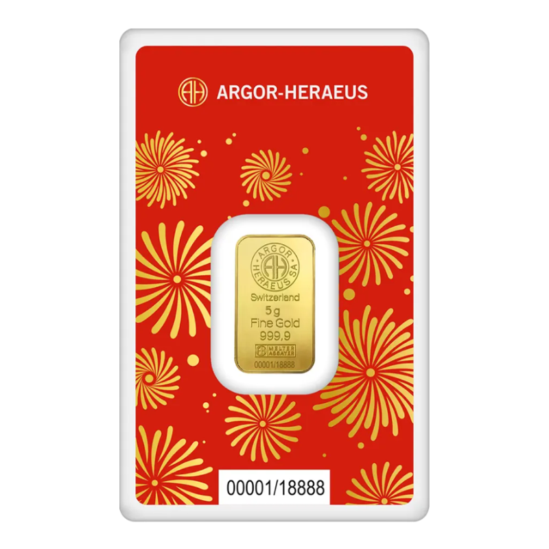 5g Argor Heraeus Rok Hada 2025 Investičná zlatá tehlička