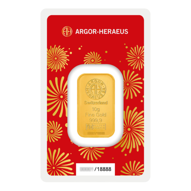 10g Argor Heraeus Rok Koňa 2026 Investičná zlatá tehlička
