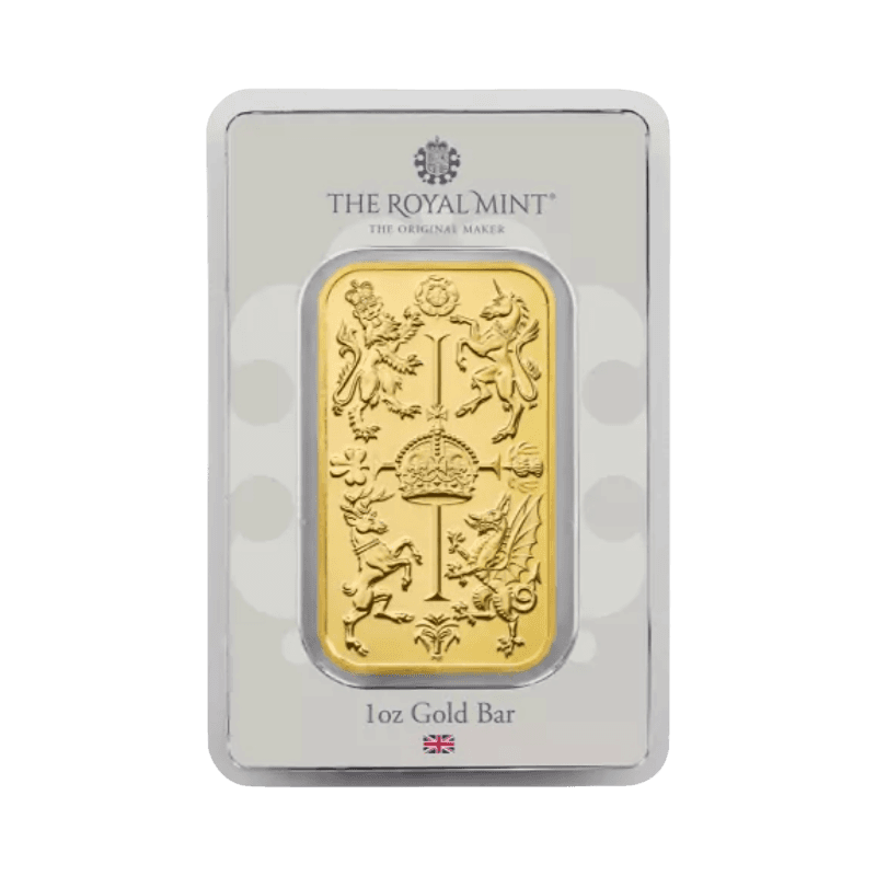 1 Unca (31,1 g) The Royal Celebration The Royal Mint Investičná zlatá tehlička