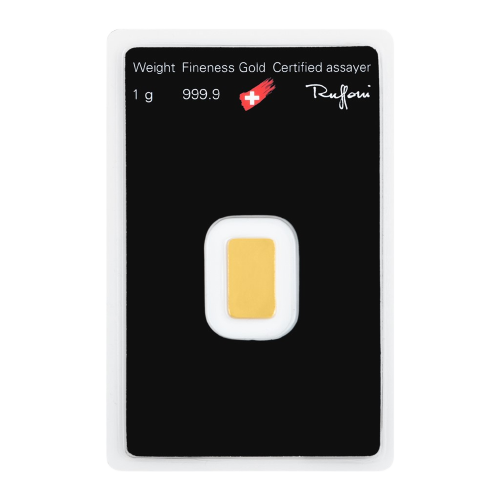 1g Argor Heraeus SA Švajčiarsko Investičná zlatá tehlička