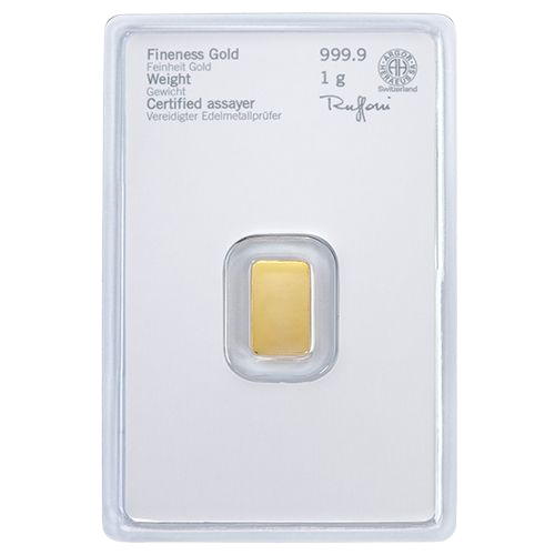 1g Heraeus Nemecko Investičná zlatá tehlička (Úschova)
