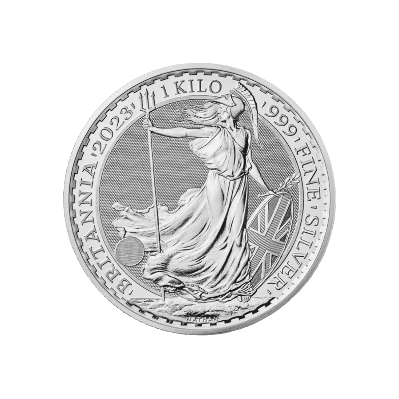 Strieborná investičná minca Britannia - Kráľovná Alžbeta II. 1000g (1kg)
