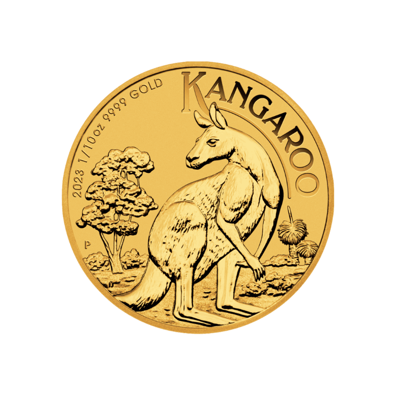 Zlatá investičná minca Kangaroo Klokan 1/10 Unce