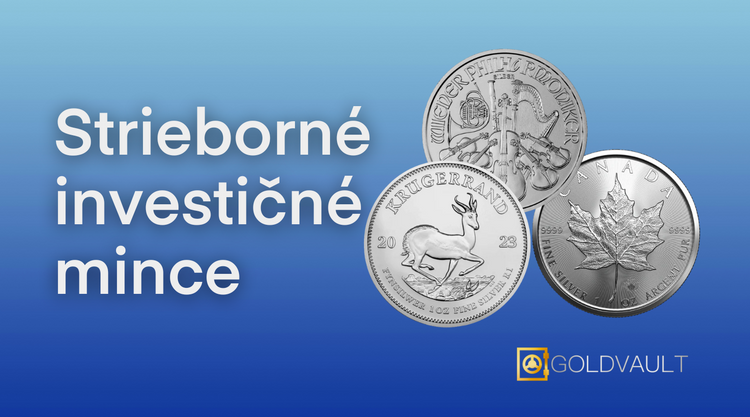 strieborné investičné mince, investicne striebro, goldvault.sk