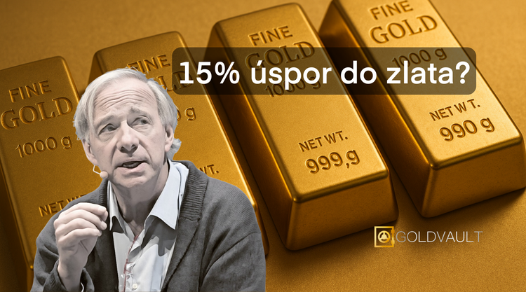 Ray Dalio: Uložte 15% Vášho portfolia do zlata
