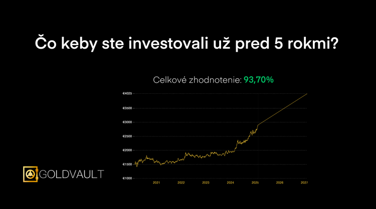 Čo keby ste nakúpili zlato pred 5 rokmi? čo keby ste investovali pred 5 rokmi? investičné zlato goldvault.sk