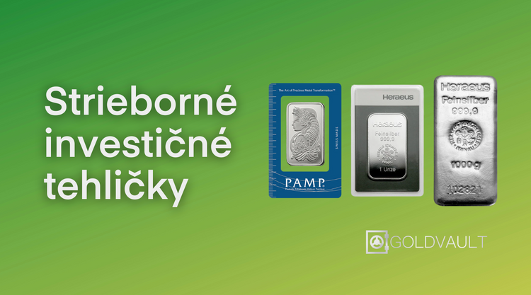 strieborne investicne tehlicky, investicne striebro goldvault.sk