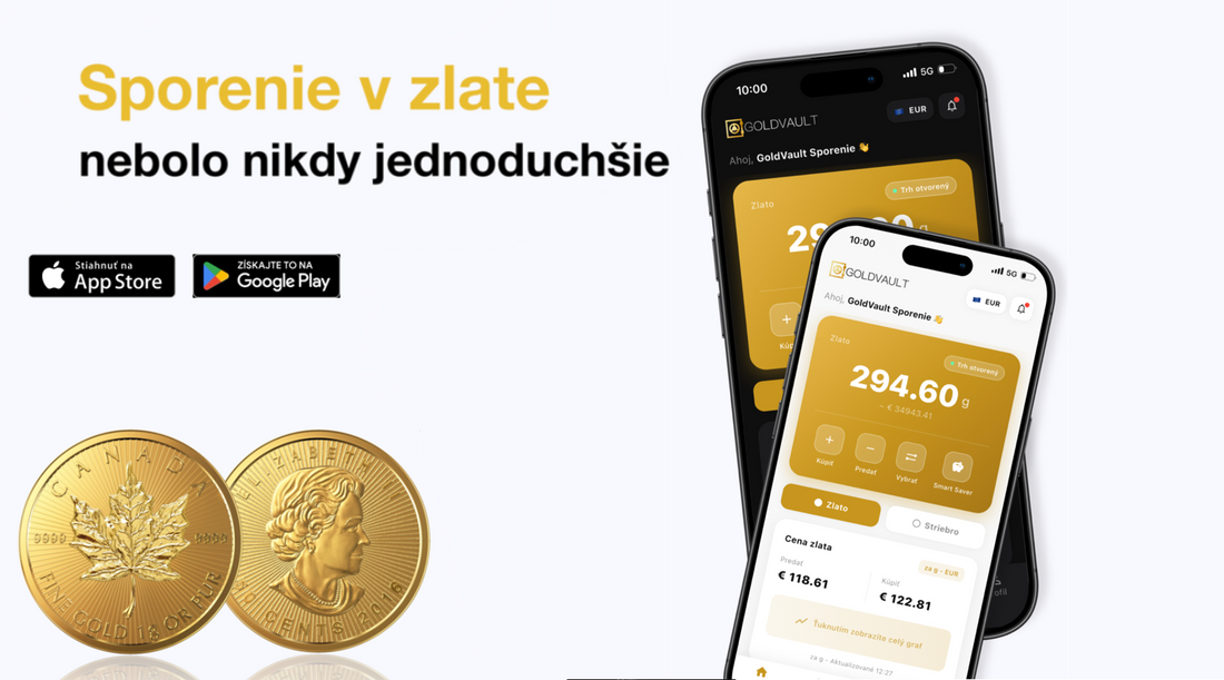 Prečo sporiť zlato v aplikácii GoldVault? Pozrite sa na čísla
