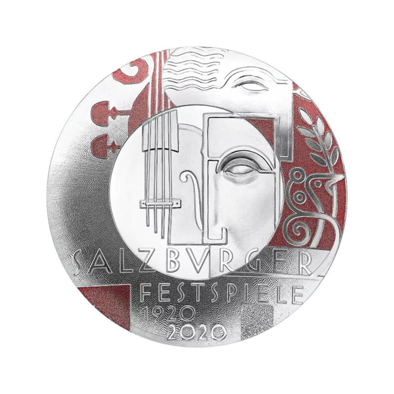 20 Euro Strieborná minca 100 rokov Salzburských festivalov