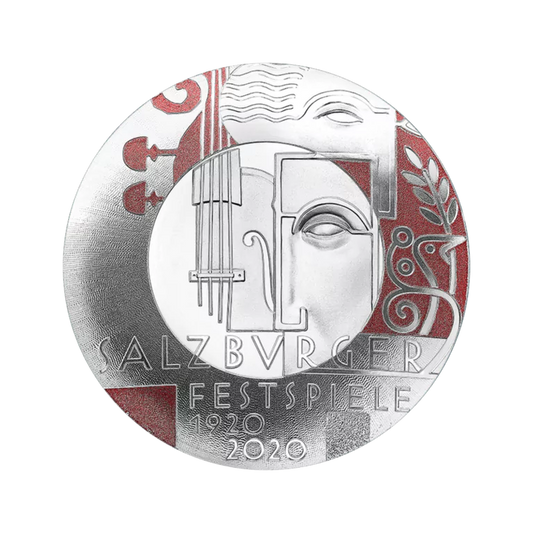 20 Euro Strieborná minca 100 rokov Salzburských festivalov