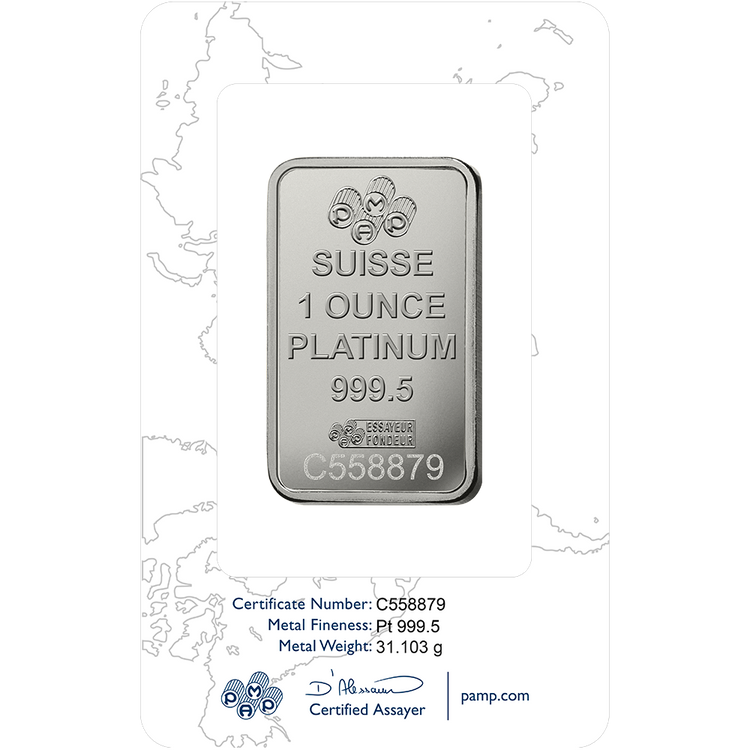 1 Unca (31,1 g) PAMP platinová tehlička (Úschova)