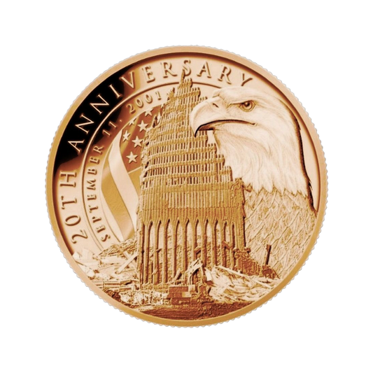 Medená minca 20th Anniversary September 11, 2001 – 1 Oz