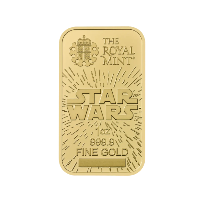 The Royal Mint Star Wars 1 unca investičná zlatá tehlička - detail