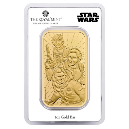 The Royal Mint Star Wars 1 unca investičná zlatá tehlička - obal