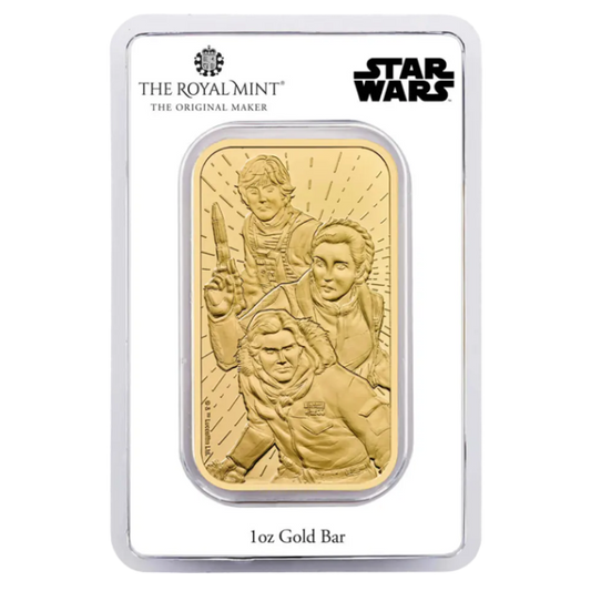 The Royal Mint Star Wars 1 unca investičná zlatá tehlička - obal