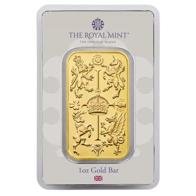 1 Unca (31,1 g) The Royal Celebration The Royal Mint Investičná zlatá tehlička