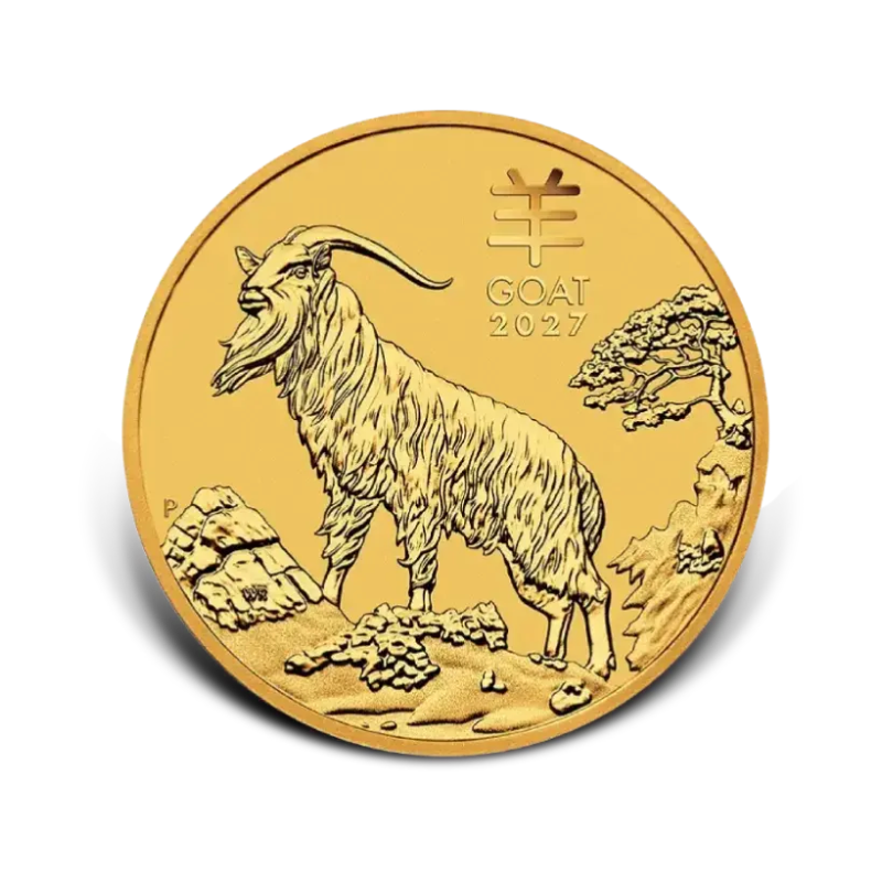 1/2 Unce Zlatá investičná minca Rok Kozy Lunárna Séria 2027