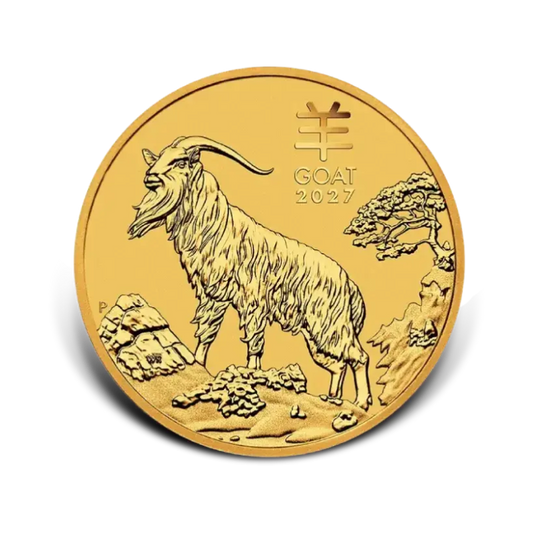 10 Uncí Zlatá investičná minca Rok Kozy Lunárna Séria 2027