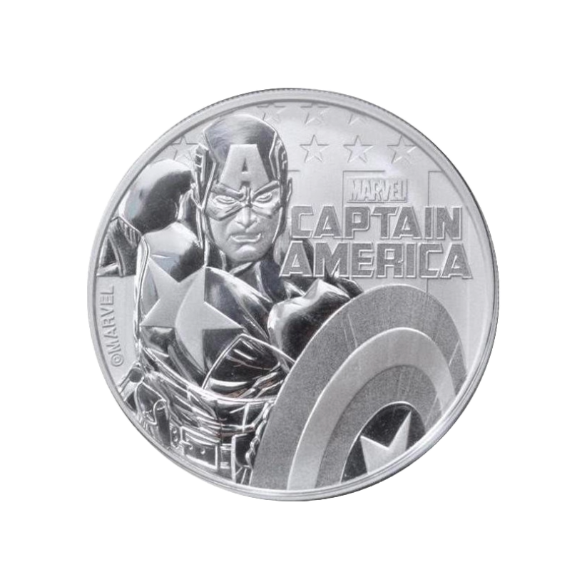 Sada strieborných mincí 9 × 1 oz Marvel Series (2017–2021) Tuvalu