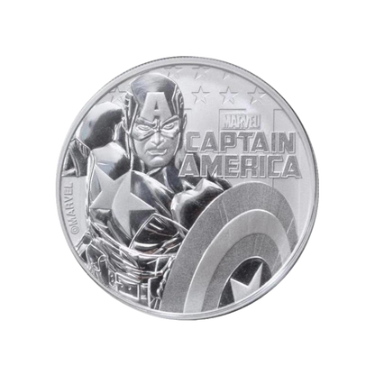 Sada strieborných mincí 9 × 1 oz Marvel Series (2017–2021) Tuvalu