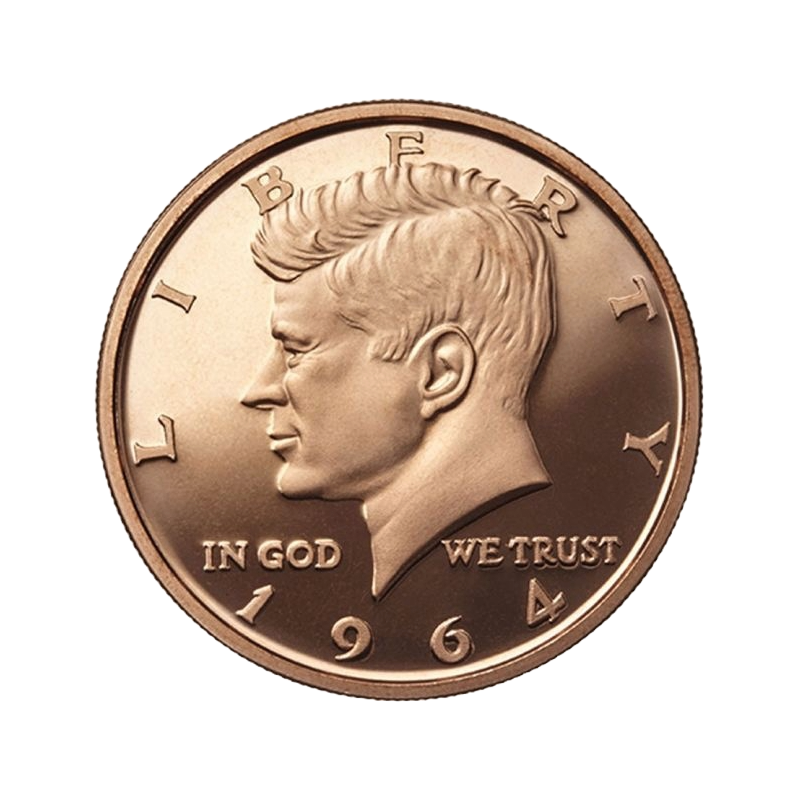 Medená minca John F. Kennedy (JFK)