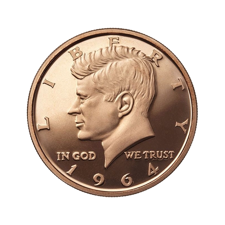 Medená minca John F. Kennedy (JFK)