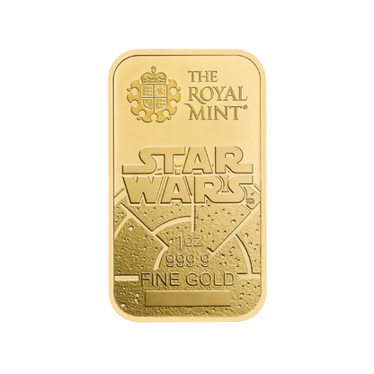 The Royal Mint Star Wars Dark Side 1 unca investičná zlatá tehlička - detail