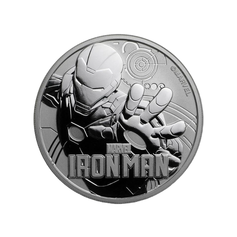 Sada strieborných mincí 9 × 1 oz Marvel Series (2017–2021) Tuvalu