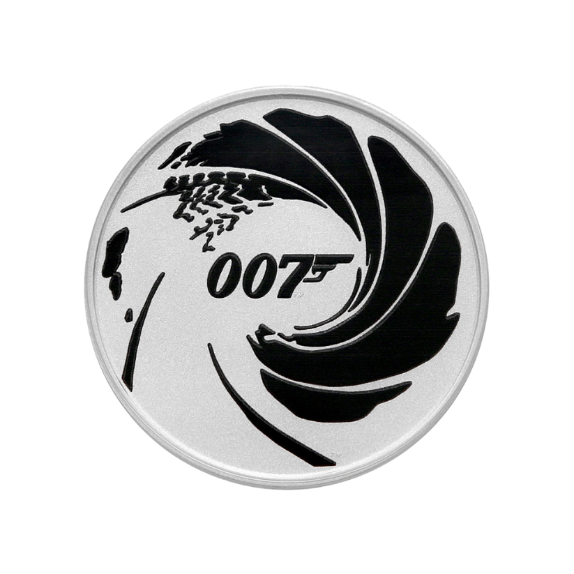 1 unca (31,1g) Strieborná investičná minca James Bond 007 (2022)