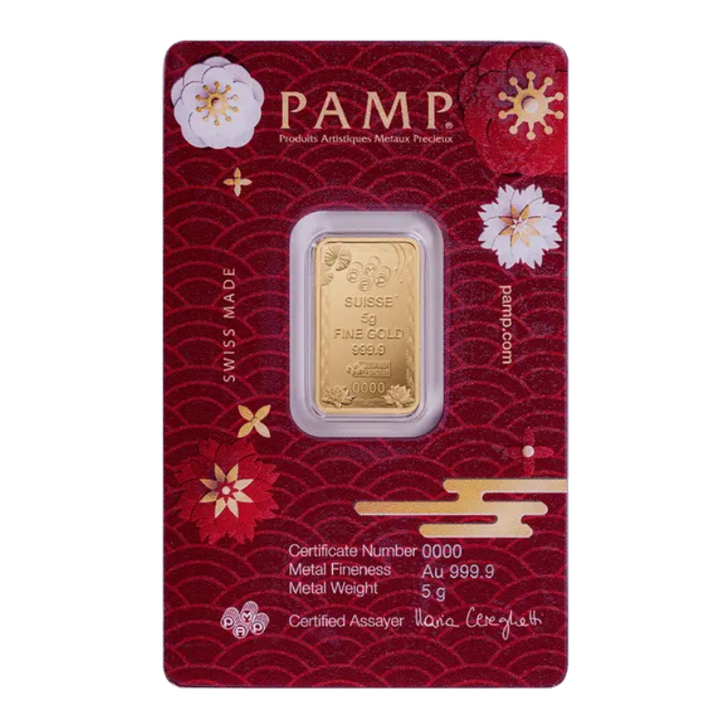 PAMP Good Luck Fish 2025 investičná zlatá tehlička 5g - 2