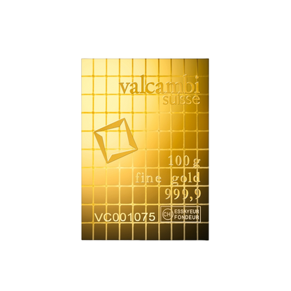 Valcambi CombiBar 100x1g investičné zlaté tehličky - certifikát