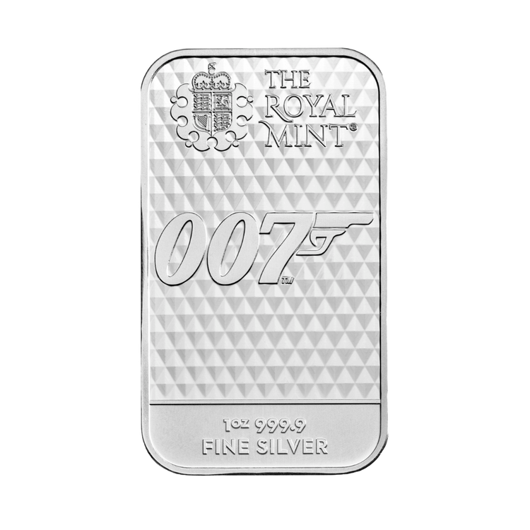 James Bond 007 Diamonds Are Forever Investičná strieborná tehlička