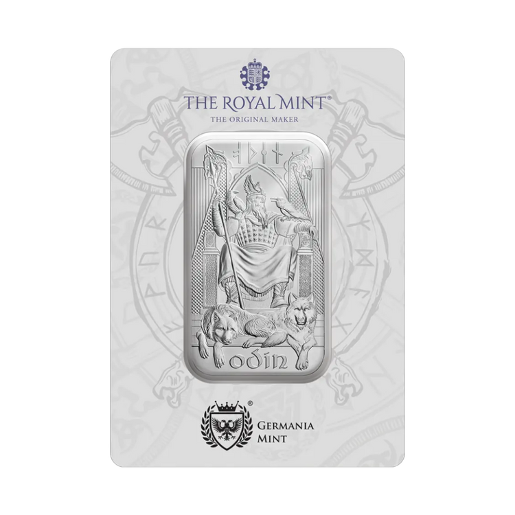 1 unca (31,1g) Odin - The Royal Mint Strieborná investičná tehlička