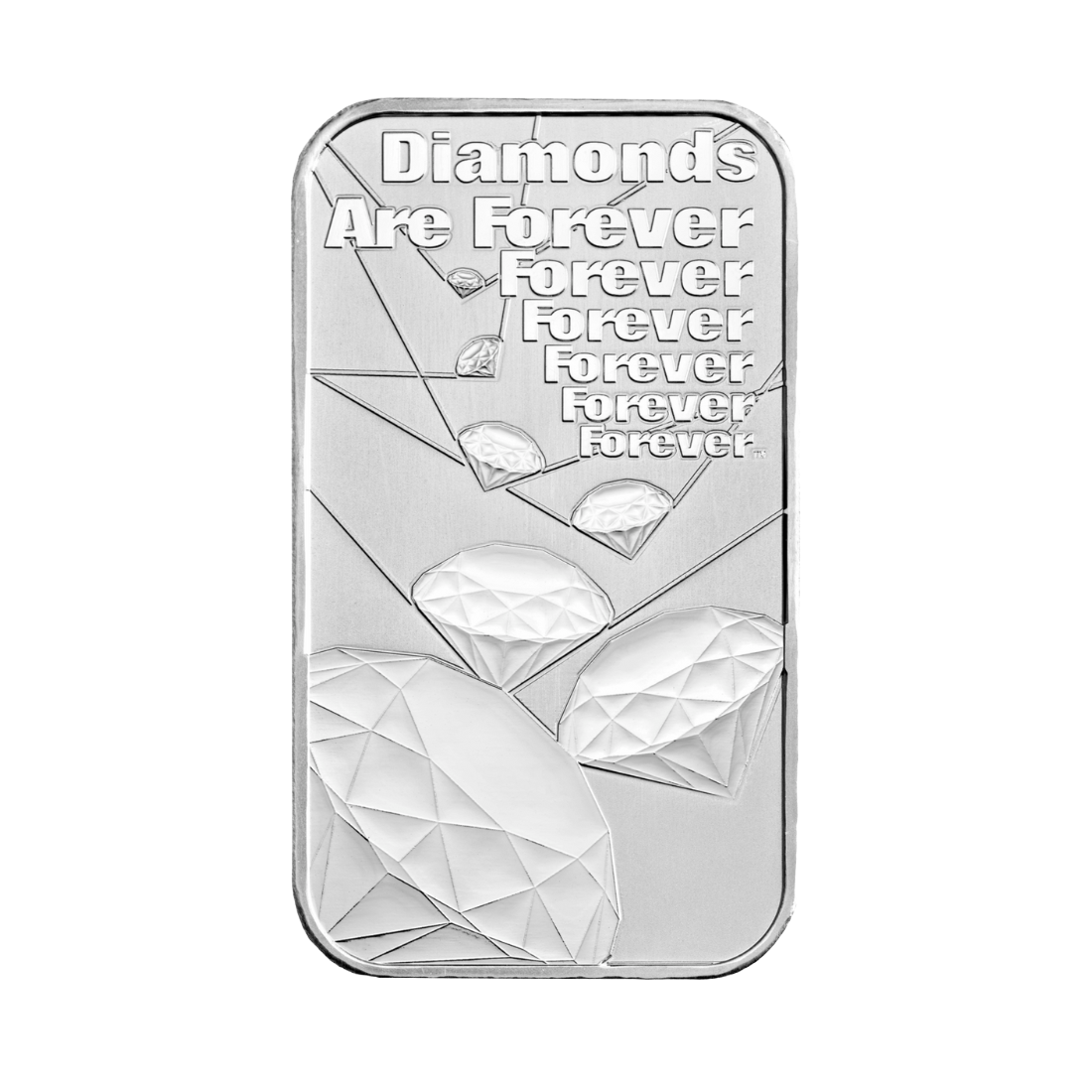 James Bond 007 Diamonds Are Forever Investičná strieborná tehlička