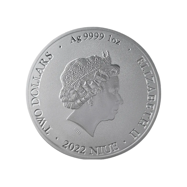 1 Unca (31,1g) Bitcoin Strieborná investičná minca 2022