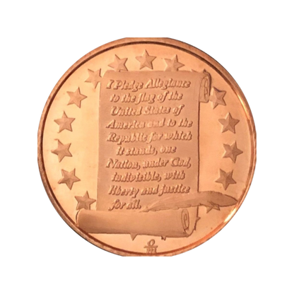 Medená minca I Pledge Allegiance – 1 Oz