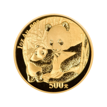 1 Unca (31,1g) Zlatá investičná minca Čínska Panda 2005