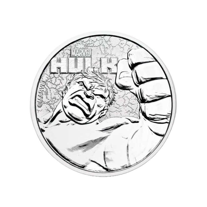 Sada strieborných mincí 9 × 1 oz Marvel Series (2017–2021) Tuvalu
