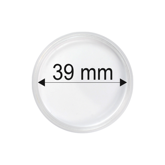 Ochranná kapsula na mincu (plast) 39mm