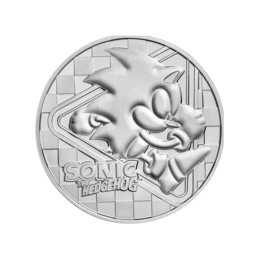 1 Unca (31,1g) Strieborná investičná minca Sonic The Hedgehog 2022