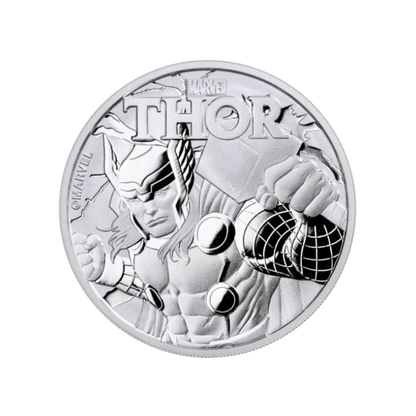 Sada strieborných mincí 9 × 1 oz Marvel Series (2017–2021) Tuvalu